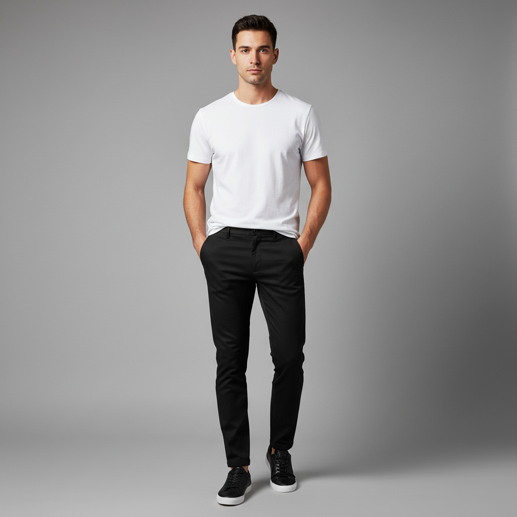 Saul | Men's Slim Fit Casual Chinos Trousers