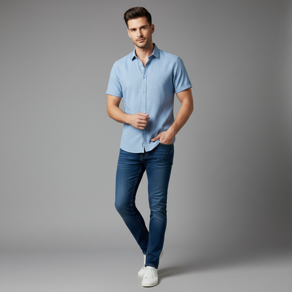 Men's Casual Summer Shirt | Elegant Leisure Blouse