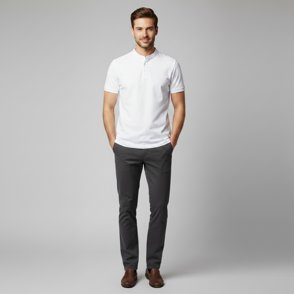 Men's Polo Shirt | Casual Elegance in Cotton Blend