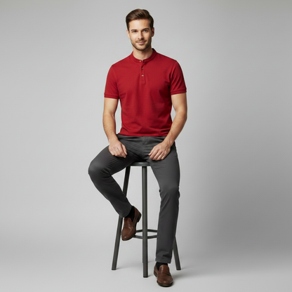 Men's Polo Shirt | Casual Elegance in Cotton Blend