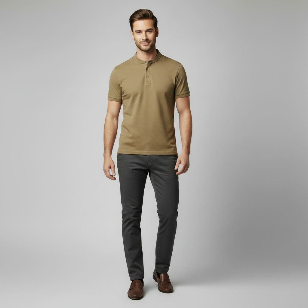 Men's Polo Shirt | Casual Elegance in Cotton Blend