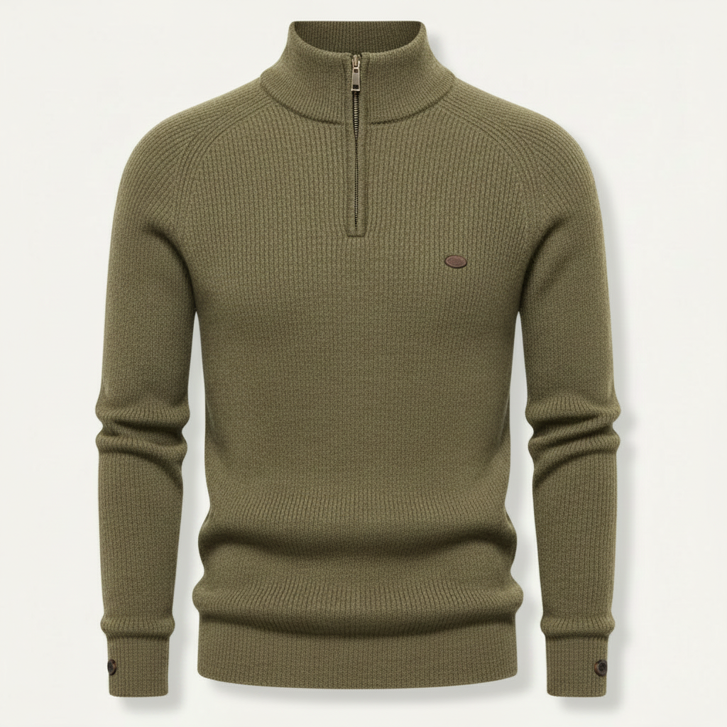 Men's Slim Fit Half-Zip Jumper | Stylish Knitwear