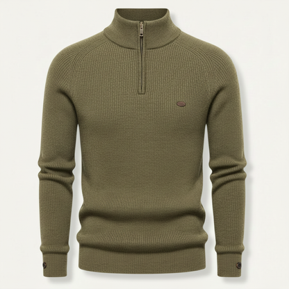 Men's Slim Fit Half-Zip Jumper | Stylish Knitwear