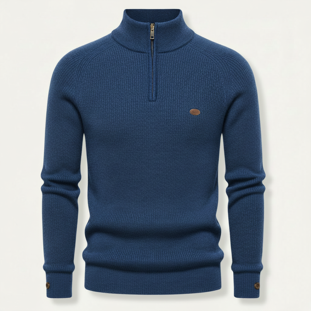 Men's Slim Fit Half-Zip Jumper | Stylish Knitwear