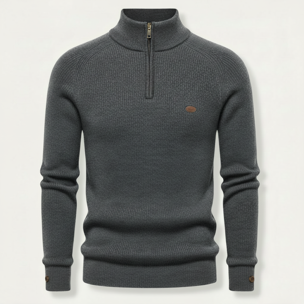 Men's Slim Fit Half-Zip Jumper | Stylish Knitwear