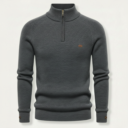 Men's Slim Fit Half-Zip Jumper | Stylish Knitwear