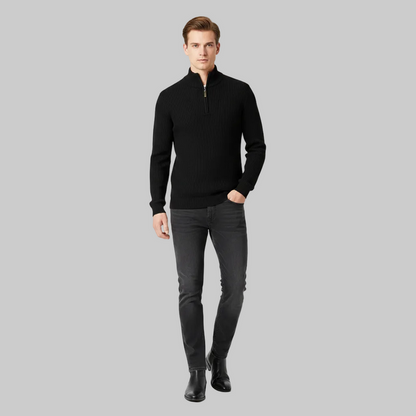 Men's Slim Fit Half-Zip Jumper | Stylish Knitwear