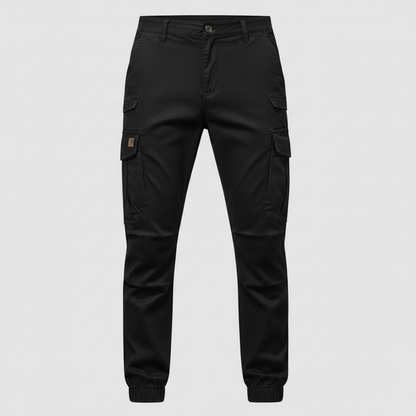 Black Cargo Pants | Men's Tactical Multi-Pocket Trousers