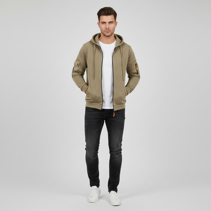 Men's Utility Hoodie | Zip-Up Sweatshirt with Pockets
