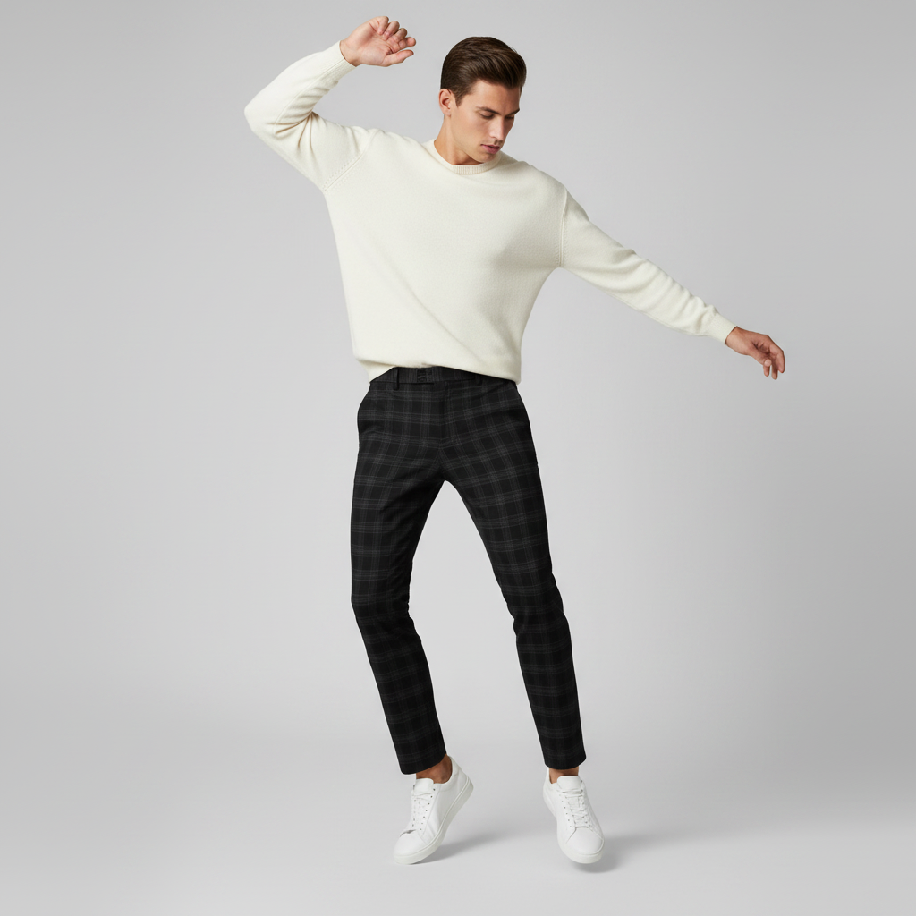 Sasha Checked Chino Pants | Men's Pants