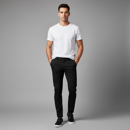 Saul | Men's Slim Fit Casual Chinos Trousers