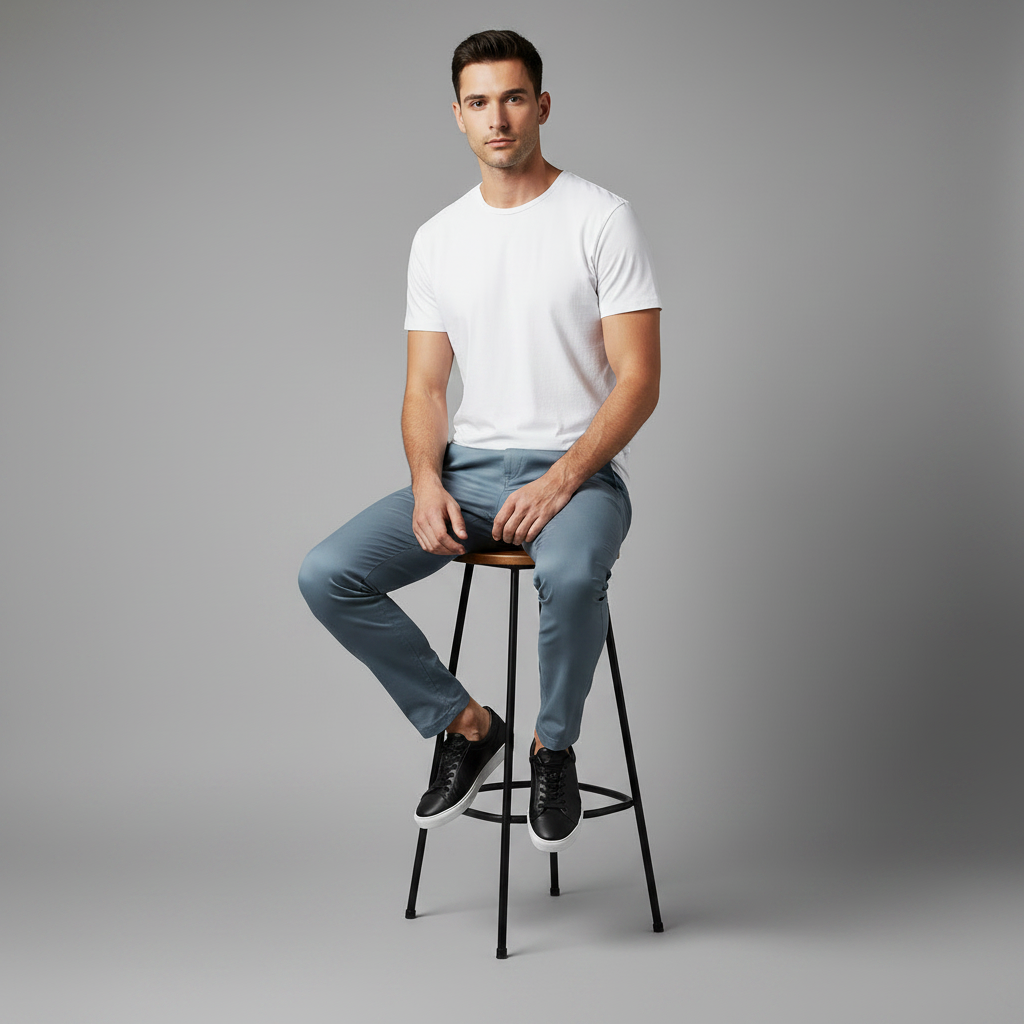 Saul | Men's Slim Fit Casual Chinos Trousers