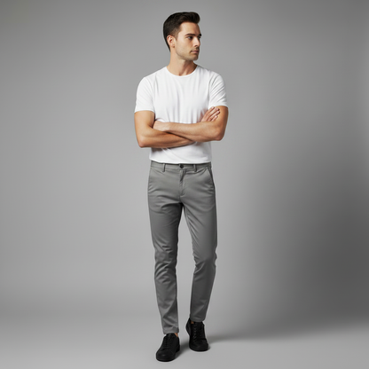 Saul | Men's Slim Fit Casual Chinos Trousers