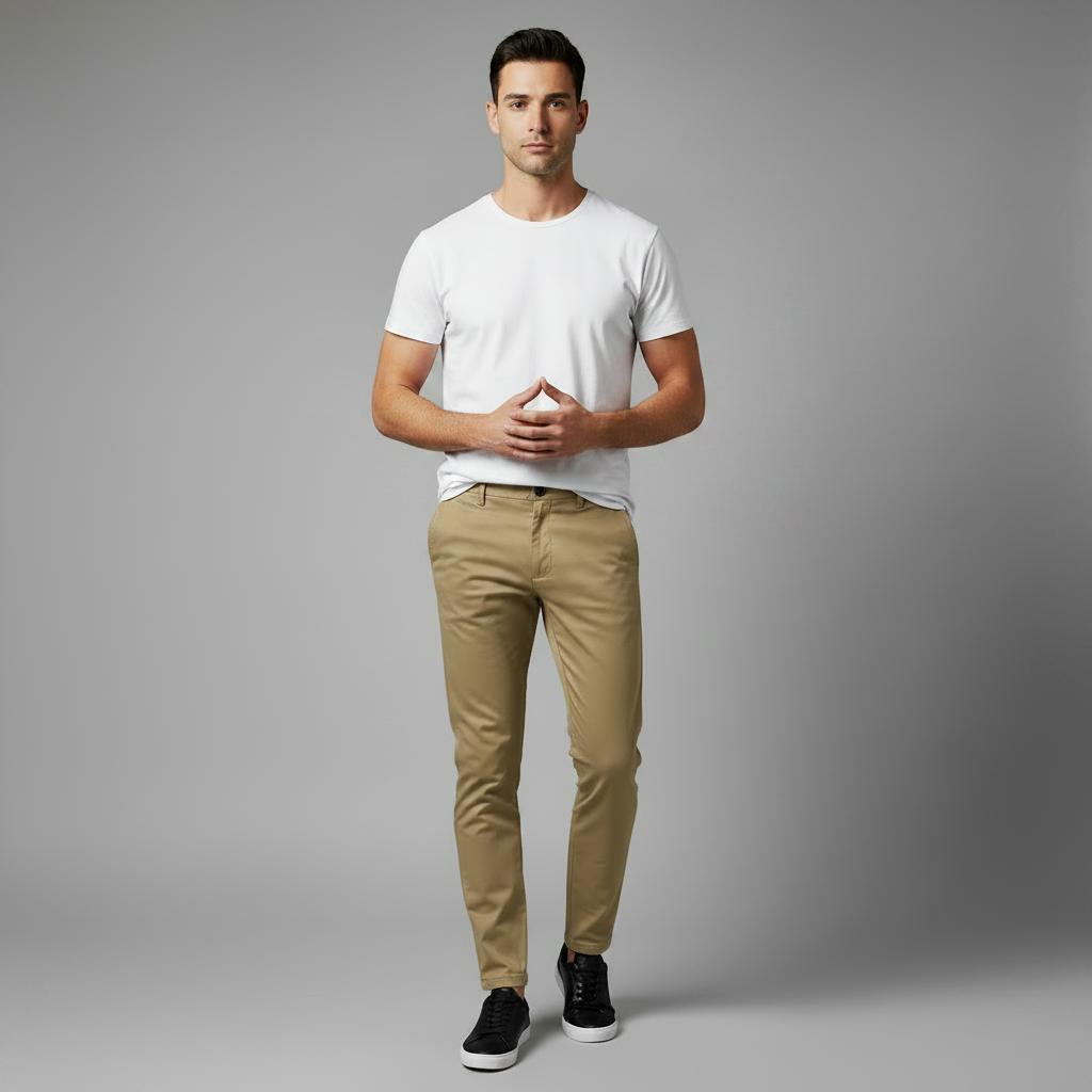 Saul | Men's Slim Fit Casual Chinos Trousers